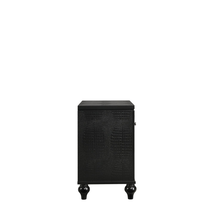 VALENTINO NIGHTSTAND-BLACK - Furniture Stars (Chicago, IL)