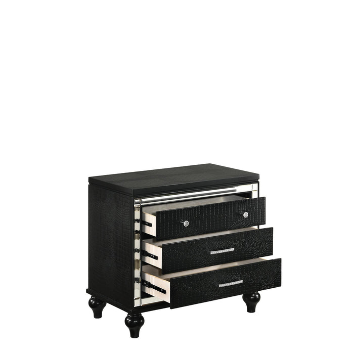VALENTINO NIGHTSTAND-BLACK - Furniture Stars (Chicago, IL)