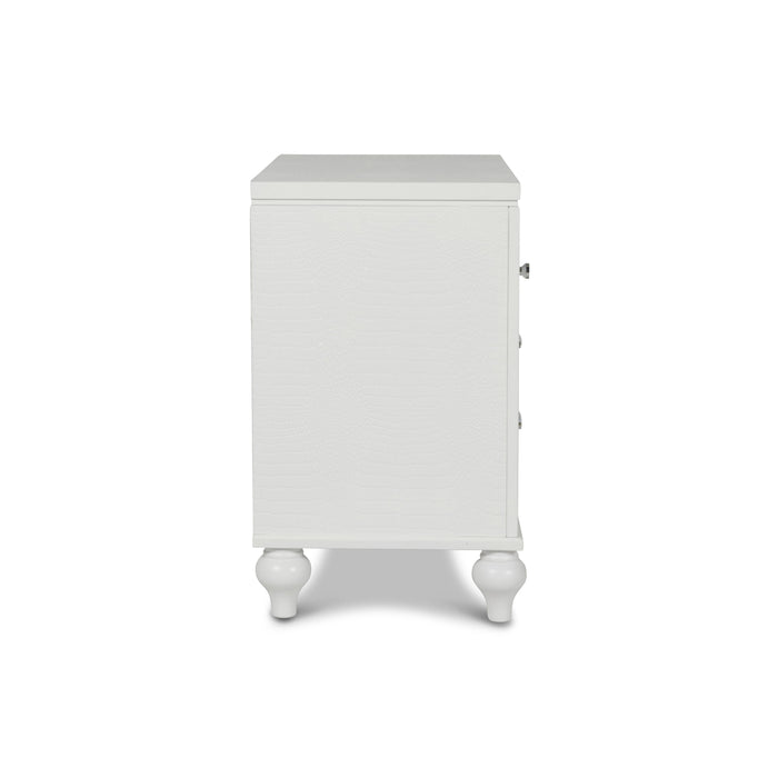 VALENTINO NIGHTSTAND-WHITE - Furniture Stars (Chicago, IL)