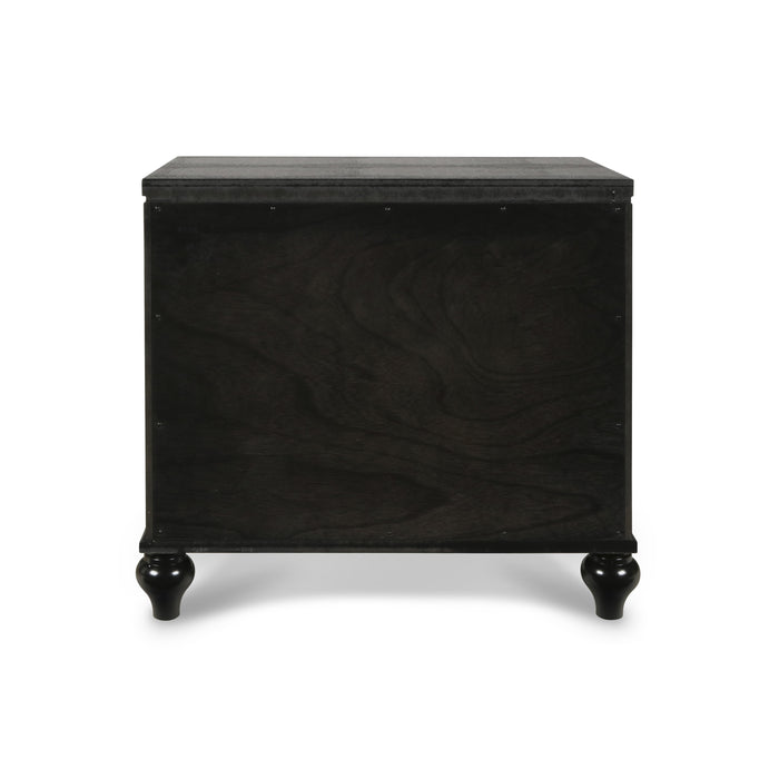 VALENTINO NIGHTSTAND-BLACK - Furniture Stars (Chicago, IL)