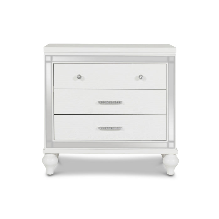 VALENTINO NIGHTSTAND-WHITE - Furniture Stars (Chicago, IL)