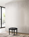 VALENTINO VANITY TABLE STOOL-BLACK - Furniture Stars (Chicago, IL)