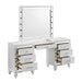 VALENTINO VANITY TABLE-WHITE - Furniture Stars (Chicago, IL)