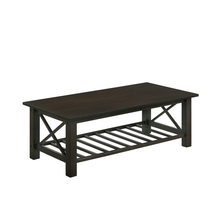 VESTA COFFEE TABLE-ESPRESSO - Furniture Stars (Chicago, IL)