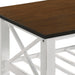 VESTA COFFEE TABLE-TWO TONE CREME/BROWN - Furniture Stars (Chicago, IL)