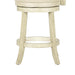 YORK 24" COUNTER STOOL-ANT WHITE W/FABRIC SEAT - Furniture Stars (Chicago, IL)