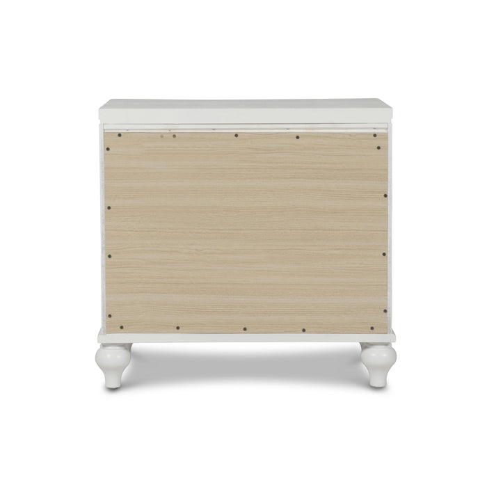 VALENTINO NIGHTSTAND-WHITE - Furniture Stars (Chicago, IL)