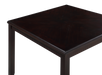 GIA 5PC 42" SQUARE  COUNTER TABLE & 4 CHAIRS-EBONY - Furniture Stars (Chicago, IL)