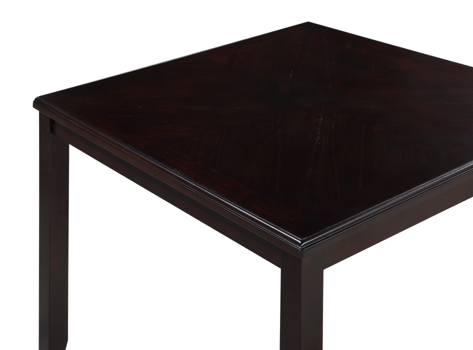 GIA 5PC 42" SQUARE  COUNTER TABLE & 4 CHAIRS-EBONY - Furniture Stars (Chicago, IL)