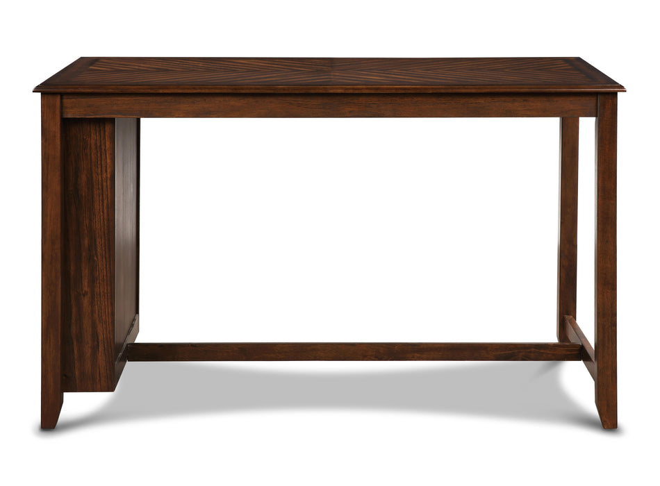AMY  60" COUNTER TABLE+CHAIRS W/STG  (5 PC)  -CHERRY - Furniture Stars (Chicago, IL)