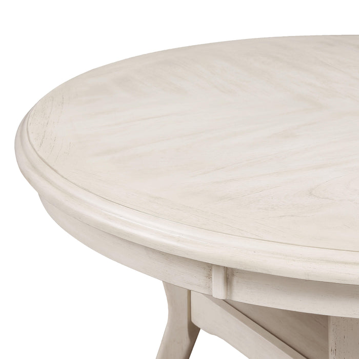 AMY 5PC ROUND DINING SET- BISQUE - Furniture Stars (Chicago, IL)
