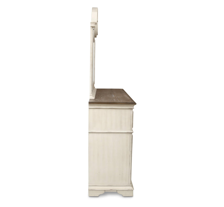 ANASTASIA MIRROR - ANT. WHITE - Furniture Stars (Chicago, IL)