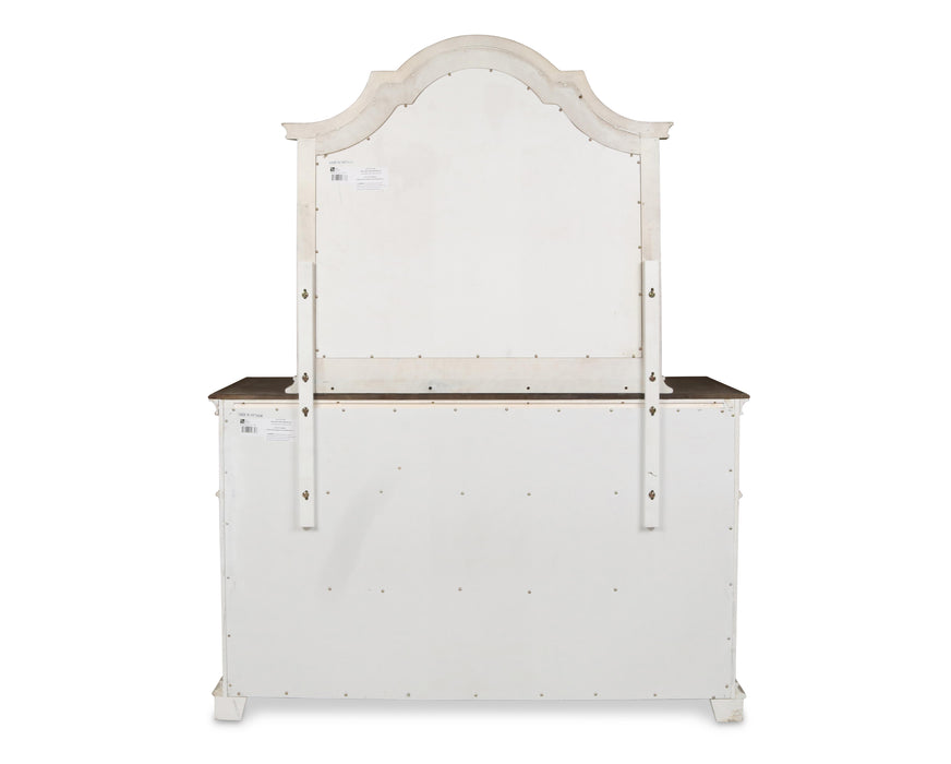 ANASTASIA MIRROR - ANT. WHITE - Furniture Stars (Chicago, IL)