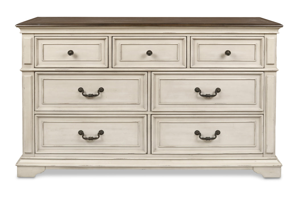 ANASTASIA DRESSER - ANT. WHITE - Furniture Stars (Chicago, IL)