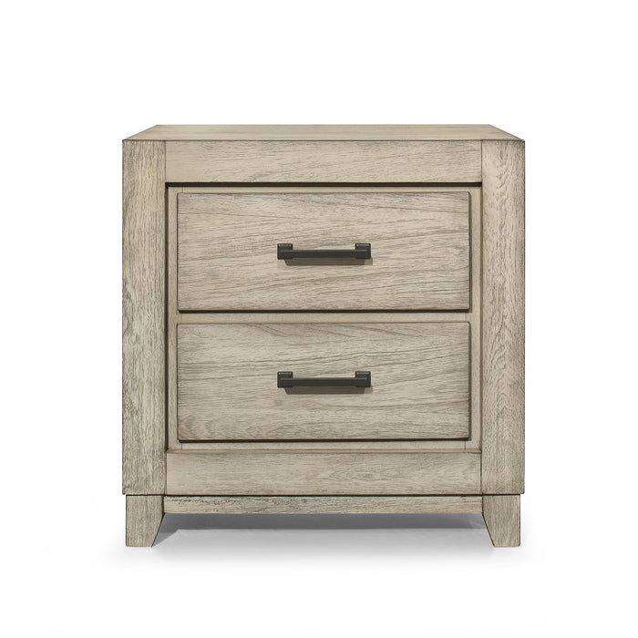 ASHLAND NIGHTSTAND-RUSTIC WHITE