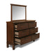 CAGNEY MIRROR - CHESTNUT - Furniture Stars (Chicago, IL)
