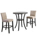 CRISPIN 36" ROUND BAR TABLE-SMOKE - Furniture Stars (Chicago, IL)