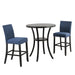 CRISPIN 36" ROUND BAR TABLE-SMOKE - Furniture Stars (Chicago, IL)