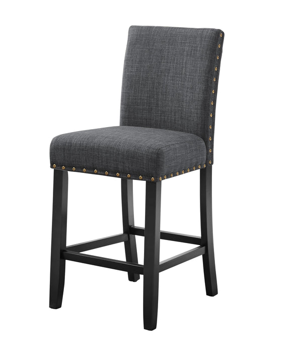 CRISPIN GRANITE GRAY COUNTER CHAIR- (2/Ctn) - Furniture Stars (Chicago, IL)