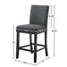 CRISPIN GRANITE GRAY COUNTER CHAIR- (2/Ctn) - Furniture Stars (Chicago, IL)