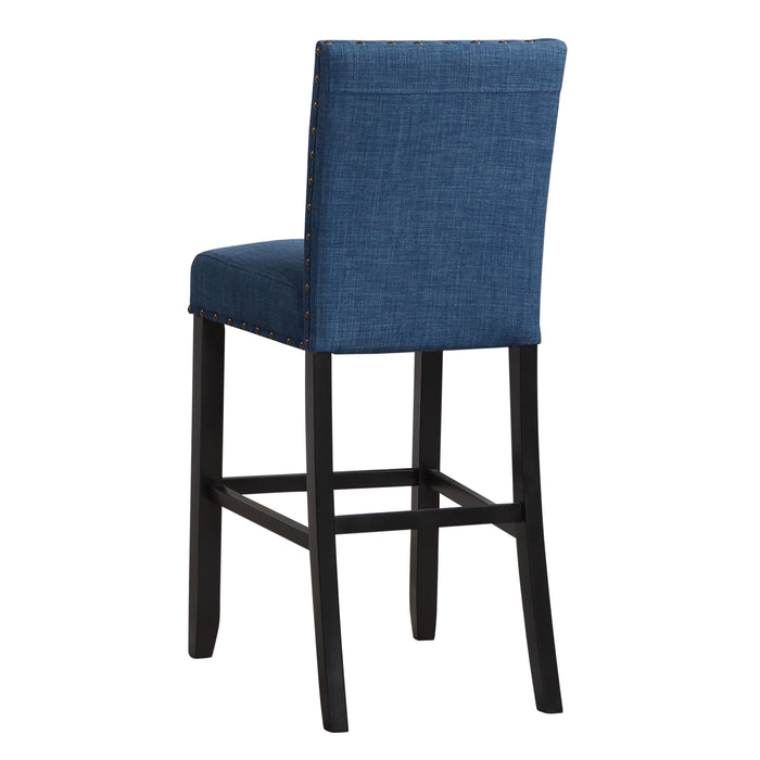CRISPIN MARINE BLUE  BAR CHAIR- (2 /Ctn) - Furniture Stars (Chicago, IL)