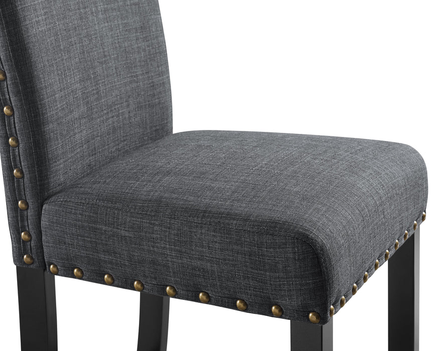 CRISPIN GRANITE GRAY COUNTER CHAIR- (2/Ctn) - Furniture Stars (Chicago, IL)