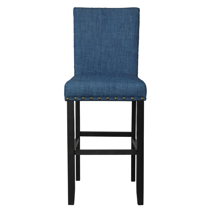 CRISPIN MARINE BLUE  BAR CHAIR- (2 /Ctn) - Furniture Stars (Chicago, IL)