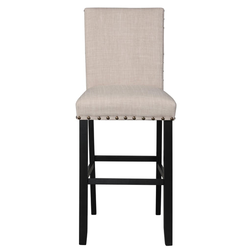 CRISPIN NATURAL BEIGE BAR CHAIR- (2/ Ctn) - Furniture Stars (Chicago, IL)