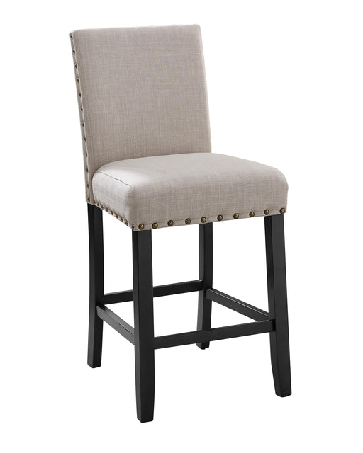 CRISPIN NATURAL BEIGE COUNTER CHAIR- (2/Ctn) - Furniture Stars (Chicago, IL)