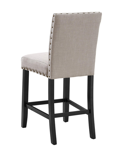 CRISPIN NATURAL BEIGE COUNTER CHAIR- (2/Ctn) - Furniture Stars (Chicago, IL)
