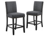 CRISPIN GRANITE GRAY COUNTER CHAIR- (2/Ctn) - Furniture Stars (Chicago, IL)