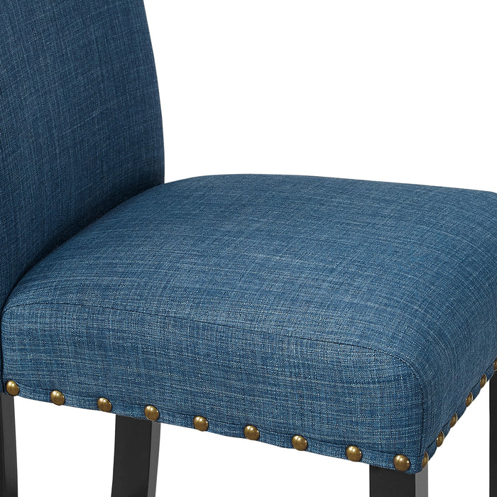 CRISPIN MARINE BLUE  BAR CHAIR- (2 /Ctn) - Furniture Stars (Chicago, IL)