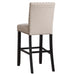 CRISPIN NATURAL BEIGE BAR CHAIR- (2/ Ctn) - Furniture Stars (Chicago, IL)