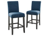 CRISPIN MARINE BLUE COUNTER CHAIR- (2/Ctn) - Furniture Stars (Chicago, IL)