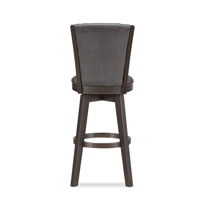 DIVA 30" SWIVEL BAR STOOL-GLITTER GRAY