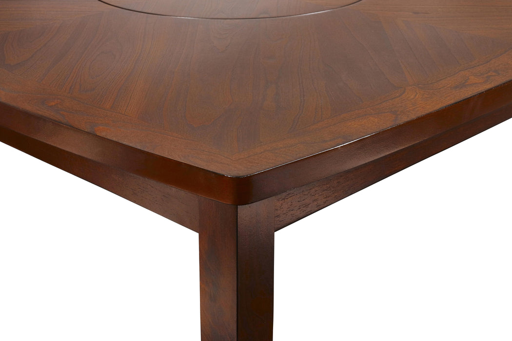 DIXON COUNTER TABLE W/LAZY SUSAN -  ESPRESSO - Furniture Stars (Chicago, IL)