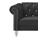 EMMA CRYSTAL SOFA-BLACK - Furniture Stars (Chicago, IL)
