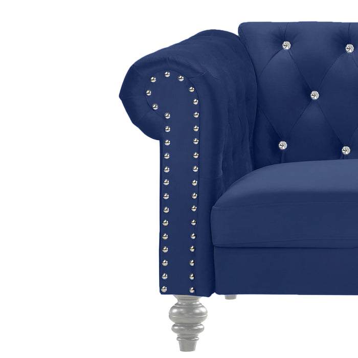 EMMA CRYSTAL CHAIR-ROYAL BLUE