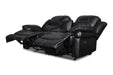 FLYNN CONSOLE LOVESEAT W/ READING LIGHT- BLACK - Furniture Stars (Chicago, IL)