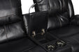 FLYNN CONSOLE LOVESEAT W/READING LIGHT, PWR FR- BLACK - Furniture Stars (Chicago, IL)