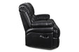 FLYNN SOFA W/BASE LIGHTING-BLACK - Furniture Stars (Chicago, IL)