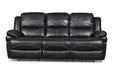 FLYNN SOFA W/BASE LIGHTING-BLACK - Furniture Stars (Chicago, IL)