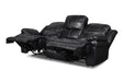 FLYNN SOFA W/BASE LIGHTING-BLACK - Furniture Stars (Chicago, IL)