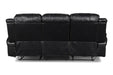 FLYNN SOFA W/BASE LIGHTING-BLACK - Furniture Stars (Chicago, IL)