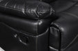 FLYNN SOFA W/BASE LIGHTING-BLACK - Furniture Stars (Chicago, IL)
