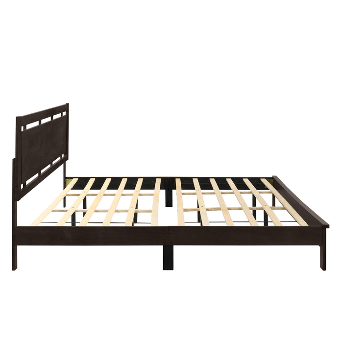 GEMINI 6/6 EK PANEL BED-HB/FB/RAILS-MERLOT - Furniture Stars (Chicago, IL)