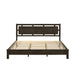 GEMINI 6/6 EK PANEL BED-HB/FB/RAILS-GRAY - Furniture Stars (Chicago, IL)