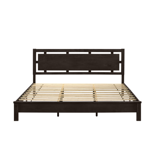 GEMINI 6/6 EK PANEL BED-HB/FB/RAILS-MERLOT - Furniture Stars (Chicago, IL)