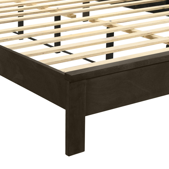 GEMINI 6/6 EK PANEL BED-HB/FB/RAILS-GRAY - Furniture Stars (Chicago, IL)