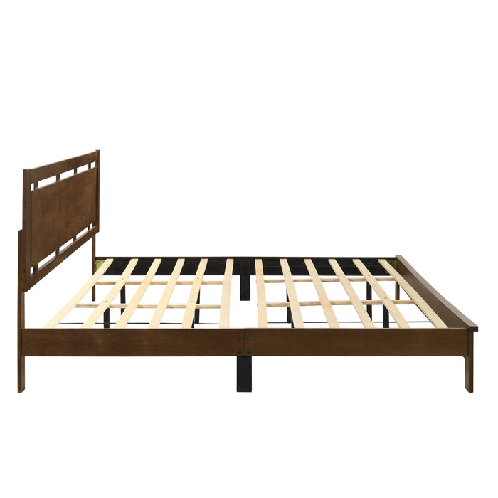 GEMINI 6/6 EK PANEL BED-HB/FB/RAILS-NATURAL - Furniture Stars (Chicago, IL)